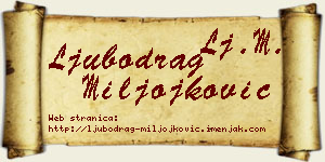 Ljubodrag Miljojković vizit kartica